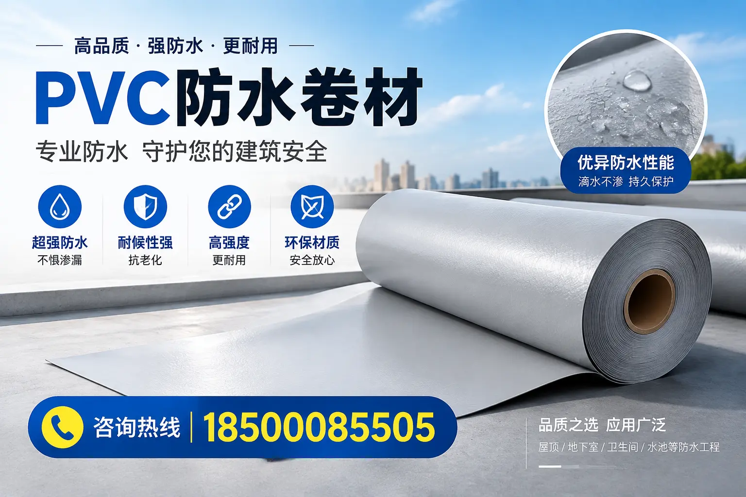 遵义地区pvc防水卷材的市场现状与发展趋势